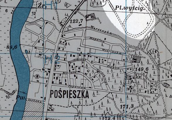 4 pav. 1940 m. Vilniaus plano fragmentas.