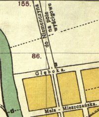 1 pav. 1907 m. Vilniaus plano iškarpa