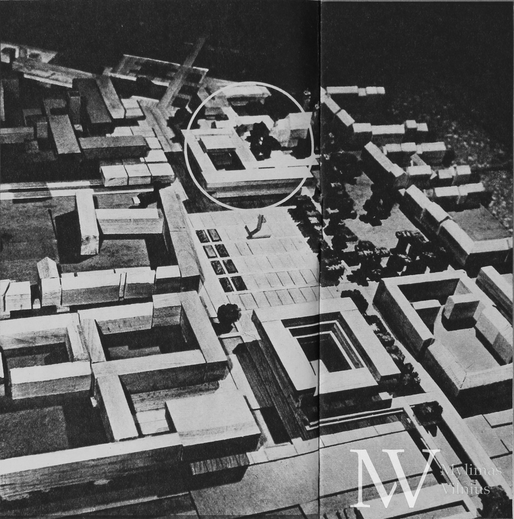 A. Nasvyčio Lenino aikštės rekonstrukcijos projektas. 1968 m. Nuotr. aut. K. Daugėla