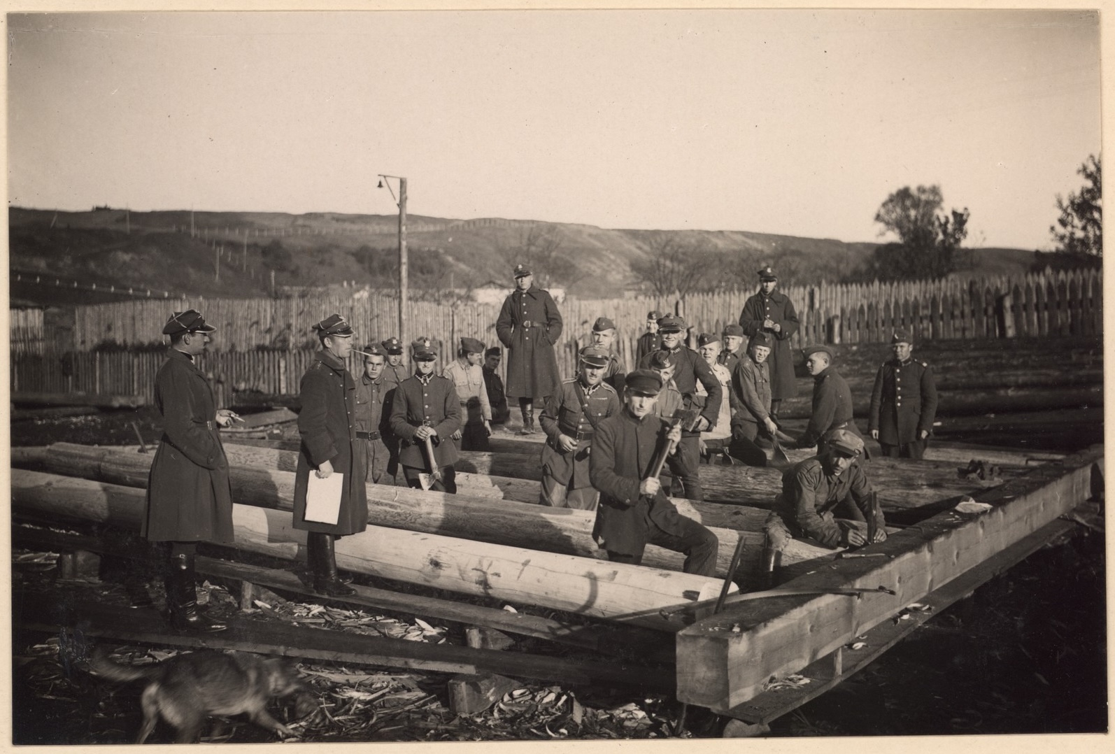 Ožio montavimas medžio darbų aikštelėje