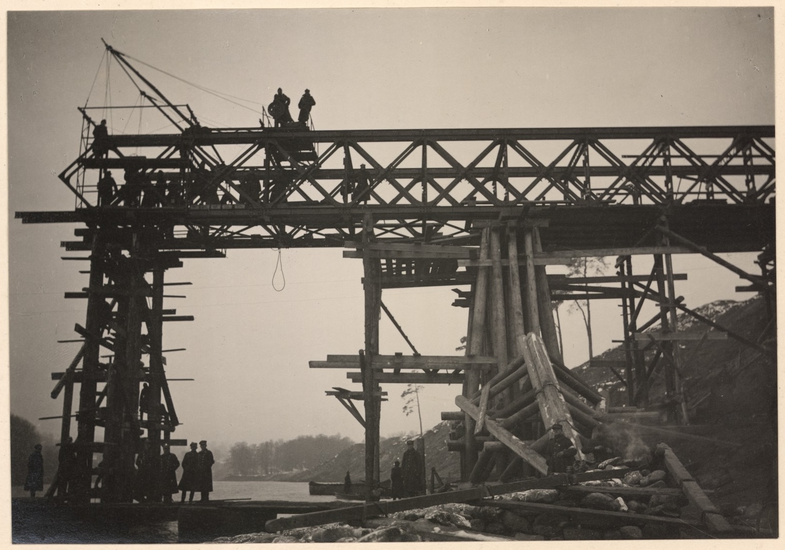 Darbai protarpyje „K“. Vaizdas iš viršaus