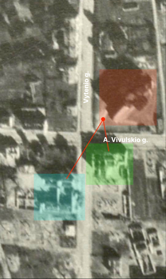 Švč. Jėzaus Širdies bažnyčios apylinkės 1944 m.